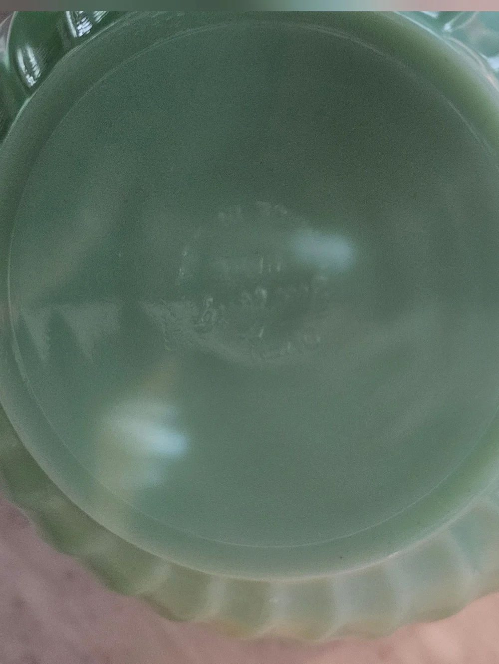 Fire-King Jadeite Swirl Mixing Bowl Set 4 Nesting Vintage Glass